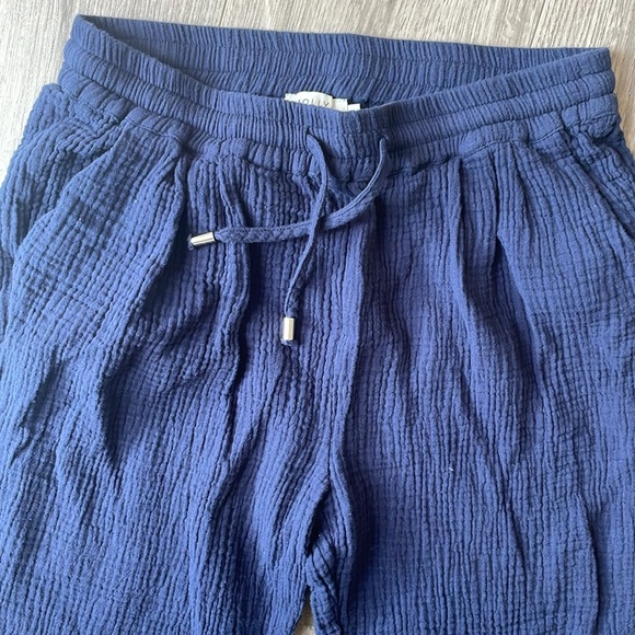 Molly Bracken 100% cotton Wrinkly Casual Chino Rolled Cropped cuffed pant . - Picture 3 of 6